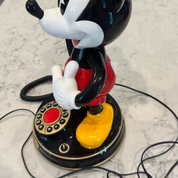Vintage 1997 Disney Mickey Mouse Animated Talking Telephone Telemania Collectors - Picture 5 of 8